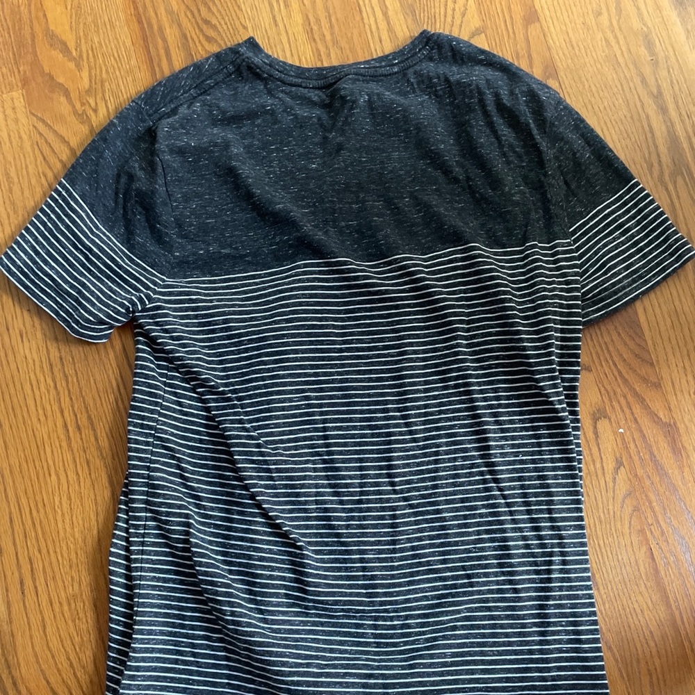 Good fellow Mens Grey Striped T-shirt size M